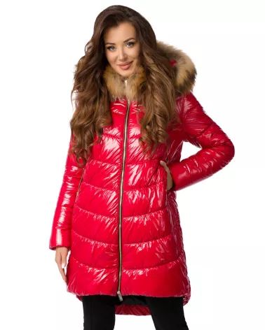 Sale | Red Waterproof Hooded Down Jacket