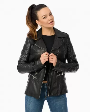 Sale | Black ramones type leather jacket