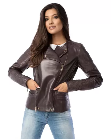 Sale | Brown ramones type leather jacket