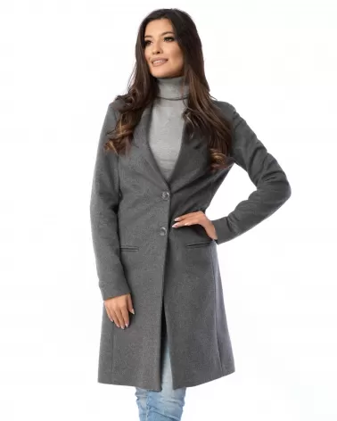 Sale | Gray wool coat with cashmere
