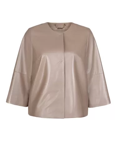 Sale | Beige chanel leather jacket
