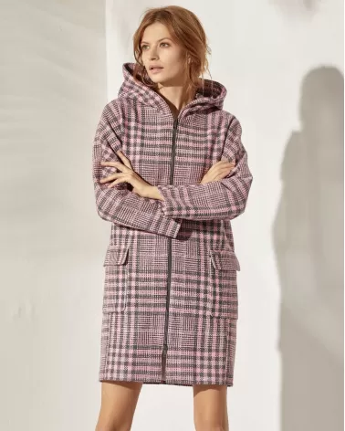 Sale | Pink wool coat with cashmere