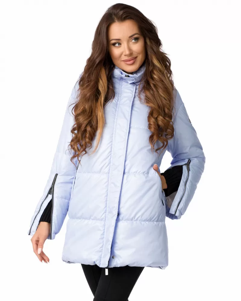 Sale | Blue hooded down jacket