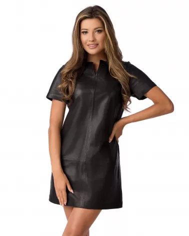 Sale | Black leather dress