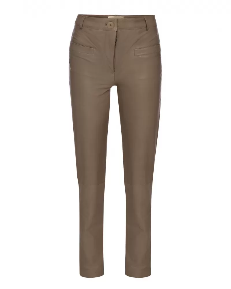 Sale | Taupe leather pants