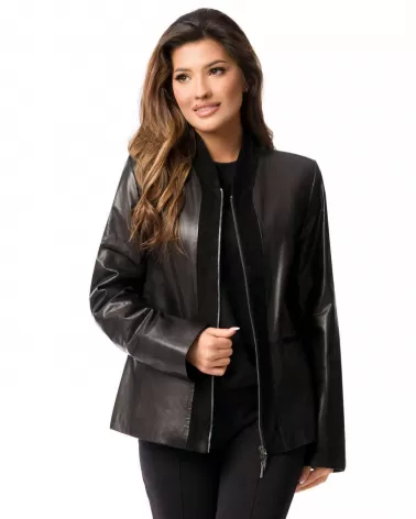 Sale | Black leather jacket